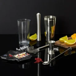 SET COCKTAIL 5 ACCESSOIRES ET 50 RECETTES