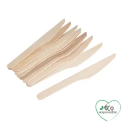 SET 12 COUTEAUX EN BOIS H.16CM