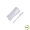 SET 12 COUTEAUX REUTILISABLES BLANC H.20CM