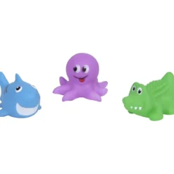 SET DE 3 ANIMAUX DE BAIN SONORES PVC ENFANTINE