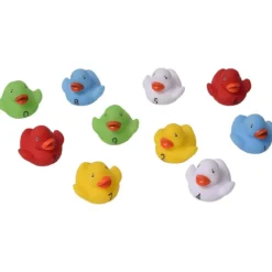 SET DE 10 CANARDS DE BAIN NUMEROTES ENFANTINE