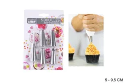 SET DE 5 DOUILLES  INOX