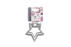 SET DE 3 EMPORTE PIECES ETOILE INOX