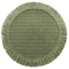 SET DE TABLE 0 38CM FIBRE PAPIER PEPITA SAUGE