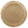 SET DE TABLE 0 38CM FIBRE PAPIER PEPITA CAMEL