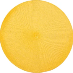 SET DE TABLE TRESSE ROND MOUTARDE