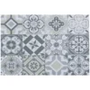 SET DE TABLE VINYLE MOSAIQUE CARREAUX BETON GRIS 45X30CM