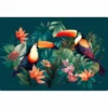 SET DE TABLE 30X45CM POLYURETHANE IMPRIME TOUCANO