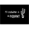 SET DE TABLE 28.5X43.5 CM PVC IMPRIME CUISINE CACTUS NOIR