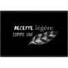 SET DE TABLE 28.5X43.5 CM PVC IMPRIME CUISINE PLUME NOIR