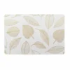 SET DE TABLE 30X45CM PVC IMPRIME METALLISE FEUILLETTE OR