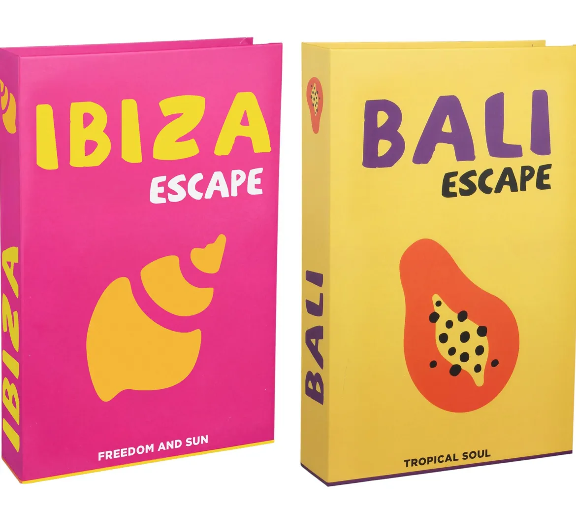SET 2 FAUX LIVRES 27X17X4CM IBIZA 27X17X4CM BALI