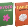 SET 2 FAUX LIVRES 27X17X4CM KYOTO 27X17X4CM TAHITI