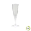 SET 6 FLUTES A CHAMPAGNE 14CL BLANC