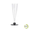 SET 6 FLUTES A CHAMPAGNE 14CL NOIR