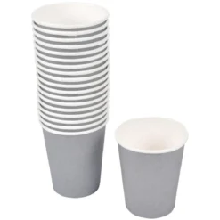 SET 20 GOBELETS CARTON 25CL GRIS