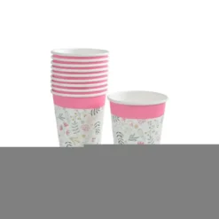SET 10 GOBELETS CARTON 23CL HAPPY SPRING