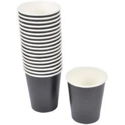 SET 20 GOBELETS CARTON 25CL NOIR