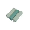 SET 3 LANGES GAZE DE COTON 70X70CM CELADON VERT FONCE