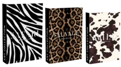 SET 3 LIVRES BOITES SAFARI SAUVAGE WILD