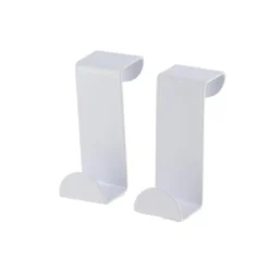 SET 2 PETITES PATERES ACIER INOXYDABLE A SUSPENDRE BLANC