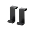 SET 2 PETITES PATERES ACIER INOXYDABLE A SUSPENDRE NOIR