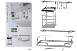 SET 12 PIECES 2 BARRES ET RANGEMENT CUISINE