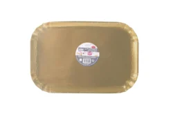 SET 2 PLATEAUX DE PRESENTATION DORE 24X33CM