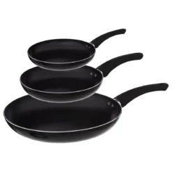 SET 3 POELES ALUMINIUM INDUCTION 20CM 24CM 28CM