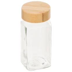 SET 6 POTS EPICES VERRE BAMBOU