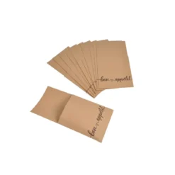 SET 12 RANGE COUVERTS KRAFT 9.5X19CM VINTAGE LUNCH