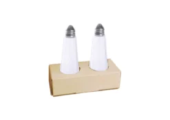 SET SALIERE POIVRIERE VERRE ET INOX