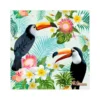SET 20 SERVIETTES COCKTAIL 3 PLIS 25X25CM BIRDS
