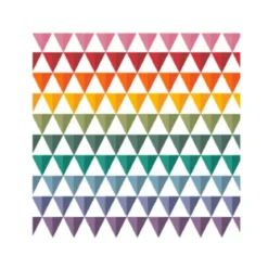 SET 20 SERVIETTES COCKTAIL 3 PLIS 25X25CM ARC GEO