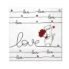 SET 20 SERVIETTES COCKTAIL 3 PLIS LOVE 25X25CM