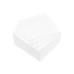 SET 40 SERVIETTES MICRO BLANC 25X25CM