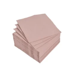 SET 40 SERVIETTES MICRO BLUSH 25X25CM