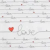 SET 20 SERVIETTES 3 PLIS LOVE 33X33CM