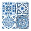 SET 20 SERVIETTES ZELLIGE 33X33CM