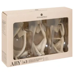 SET 3 STATUES FEMMES RESINE ABY H.11.5CM