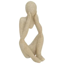 SET 3 STATUES FEMMES RESINE ABY H.11.5CM