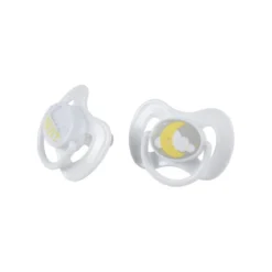 SET 2 SUCETTES SILICONE PHOSPHORESCENTE 0 A 6MOIS