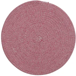 SET TABLE COTON ROUGE D.38CM