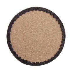 SET TABLE D.38CM JUTE UNI DARLA NOIR