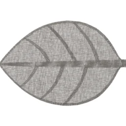 SET TABLE FEUILLE GRIS 50X33CM