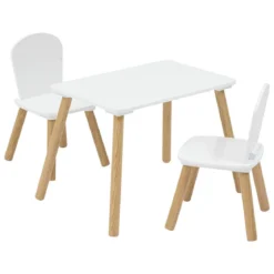SET TABLE RECTANGLE ET 2 CHAISES ENFANT ALEX