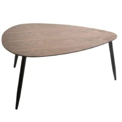 SET 2 TABLES BASSE MILEO EFFET NOYER