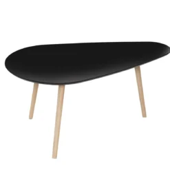 SET 2 TABLES BASSE MILEO NOIR