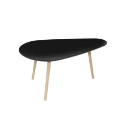 SET 2 TABLES BASSE MILEO NOIR