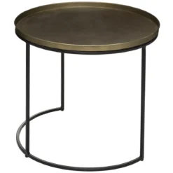 SET 2 TABLES CAFE METAL BASILE